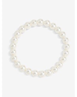 Jon Richard Single Row Pearl Stretch Bracelet