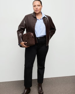 Mango Faux Leather Jacket - Image