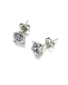 Moissanite 2ct Total 9ct gold Stud Earrings