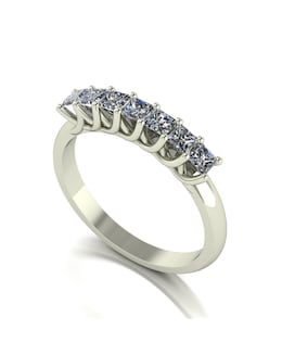 Moissanite 9ct White Gold 0.85ct total Eternity Ring