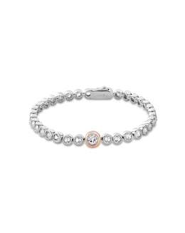 Clogau Celebration Sterling Silver Tennis Bracelet with Topaz