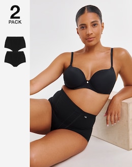 Sloggi 2Pack Light Control Maxi Knickers Black or White
