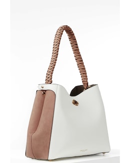 Luella Grey Adriana White Hobo Tote
