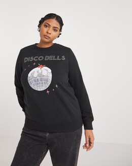 Black Disco Bells Sweatshirt