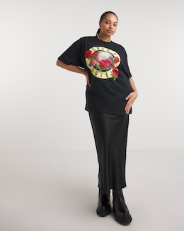 Black Guns and Roses License Tee