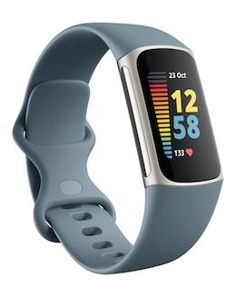 Fitbit Charge 5 Fitness Tracker - Platinum/Mineral Blue