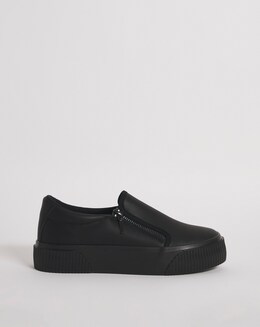 Esme Side Zip Trainers Ex Wide Fit