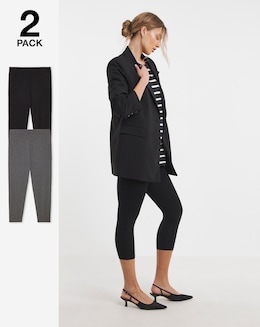 2 Pack Cropped Jersey Legging