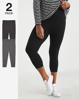 2 Pack Cropped Jersey Legging