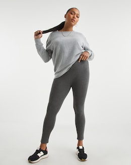 Charcoal Jersey High Waisted Legging