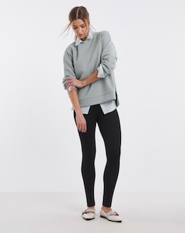 Black Jersey High Waisted Legging