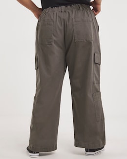 Charcoal Grey Double Pocket Cargo Trouser