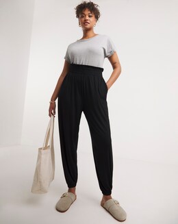 Black Jersey Hareem Trouser