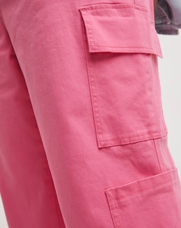 Hot Pink Double Pocket Cargo Trouser