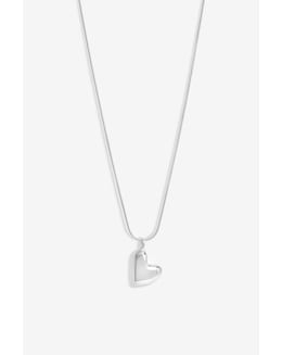 Simply Silver Sterling Silver 925 Molten Heart Pendant