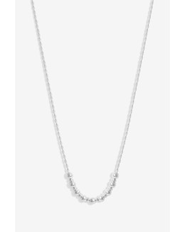 Simply Silver Rope Ball Necklace