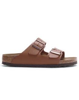 Birkenstock Arizona Natural Leather Two Bar Mules