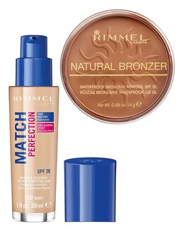 Rimmel Match Perfection Ivory Foundation and Sunglow Bronzer Set