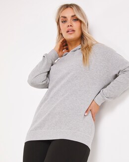 Basic Grey Marl Hoodie