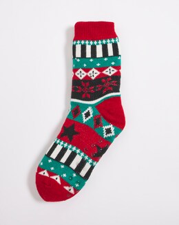 Chelsea Peers Fluffy Fairisle Bed Socks