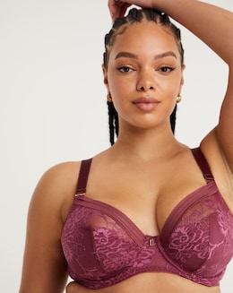 Fantasie Fusion Lace Plunge Wired Bra Rosewood
