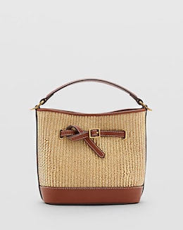 Mango Raffia Bucket Bag