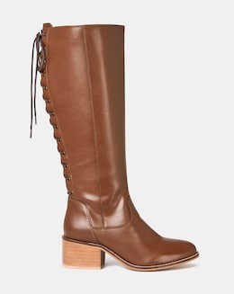Joe Browns Lace Up Riding Boots Super Curvy Calf E Fit