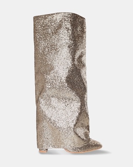 PUBLIC DESIRE ECHO KNEE HIGH BOOTS WIDE E FIT
