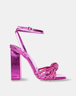 PUBLIC DESIRE TAMARA BLOCK HEEL SANDALS E FIT