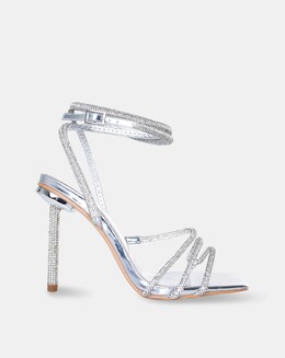 PUBLIC DESIRE CLUELESS LACE UP SANDALS WIDE E FIT