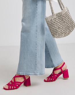 Calm Multi Strap Block Heel Sandals - Extra Wide Fit (EEE)