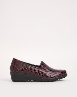 Cushion Walk Twin Gusset Loafers Wide E Fit