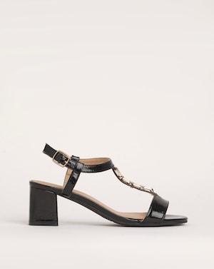 Cushion Walk Block Heel Sandals EEE Fit - Image 1