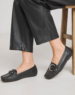 Galore Leather Driving Moccasin - Wide Fit (E)