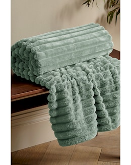 Catherine Lansfield Cosy Ribbed Throw