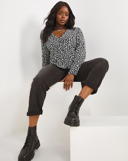 Nobody's Child Jilly Peplum Blouse