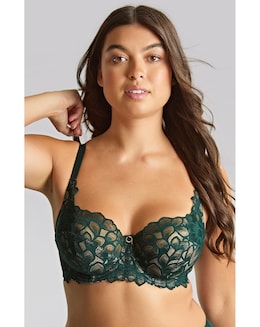 Panache Allure Full Cup Wired Bra Forest Green