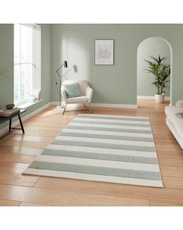 Catherine Lansfield Cove Stripe Modern Carved Rug