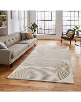 Think Rugs Apollo Modern Linear Rug - Swirl