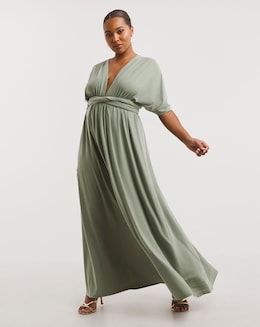 Sage Multi Ways To Wear Maxi Bridesmaid Dress
