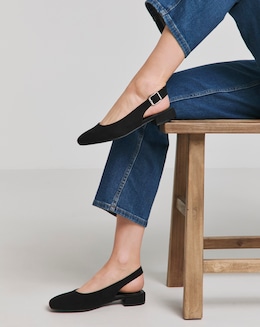 Clemmie Low Block Heel Slingback Shoe - Extra Wide Fit (EEE)