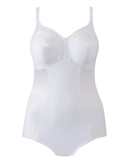 Pretty Secrets Dotty Firm Tummy Control Body Shaper White
