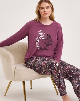 Joe Browns Floral Squirrel Pyjama Set