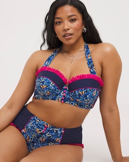 Joe Browns Butterfly Print Wired Bikini Top