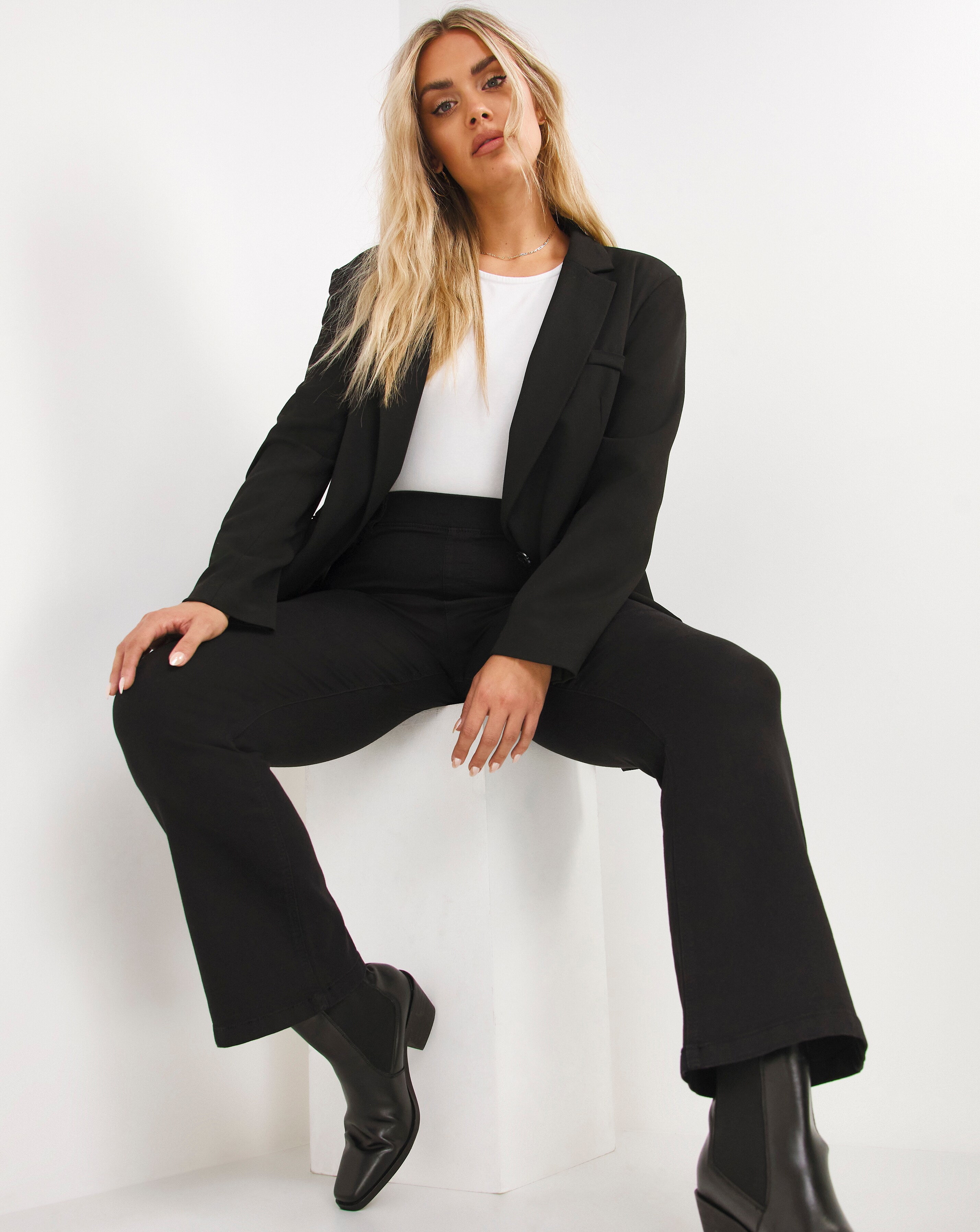 Black jeggings short best sale leg
