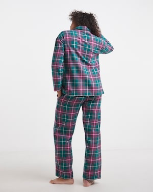 Pretty Secrets Check Button Up PJ Set - Image 2