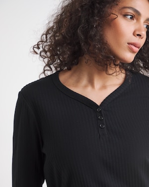 Pretty Secrets Fleece Henley PJ Set - Image 3