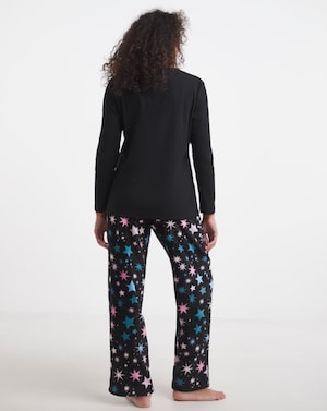 Pretty Secrets Fleece Henley PJ Set - Image 2