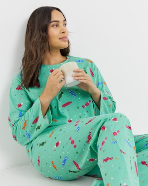 Sweet Print Value Long Sleeve PJ Set - Image 2