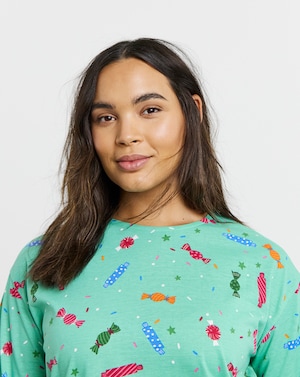 Sweet Print Value Long Sleeve PJ Set - Image 3